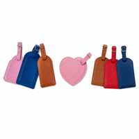 Etiqueta de Equipaje de Cuero PU con Logotipo Grabado Personalizado Directo de Fábrica, Impermeable, Antipérdida, con Ventana de Identificación, Etiqueta de Viaje para Maleta