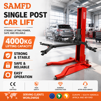 SAMFD Pont élévateur portable monopoteau 2700 kg, mobile et hydraulique, gain de place, pour garage professionnel et atelier domestique