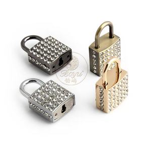 हीरों वर्ग लॉक क्लैप सजावटी मिश्र धातु हार्डवेयर के साथ 37 मिमी सेट हैंडबैग बैग कुंजी कुंजी कीहोल सहायक उपकरण - Product Image 4