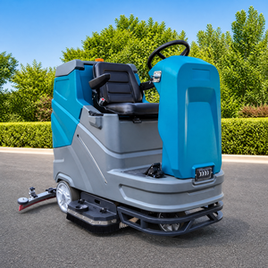 Grande autolaveuse électrique rotative pour usage routier, avec aspiration, pour le nettoyage et le balayage des sols, modèle autoporté - Product Image 5