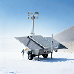 Tour photovoltaïque mobile à énergie solaire, remorque de stockage d'énergie solaire avec éclairage LED et alimentation électrique Anj6130 Mobile - Product Image 5