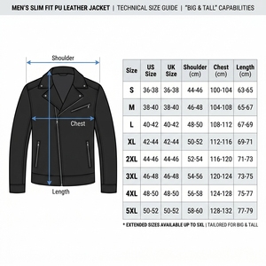 <span class=keywords><strong>Giacca</strong></span> in Pelle Vegana PU Premium Personalizzata per <span class=keywords><strong>Uomo</strong></span>, Vestibilità Slim, Stile <span class=keywords><strong>Biker</strong></span>, Moda UK, Etichetta Privata, Conforme REACH, Ecologica - Product Image 3