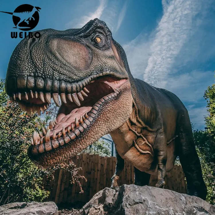 Musée réaliste à la main dinosaure zoo robot