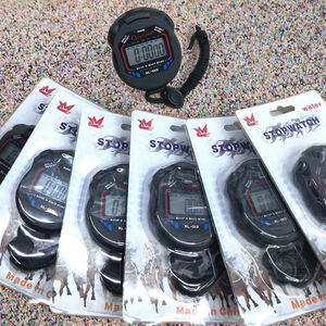 고정밀 전문가용 전자 방수 디지털 LCD 다기능 훈련 스포츠 스톱워치 타이머 랜야드 크로노그래프 - Product Image 6