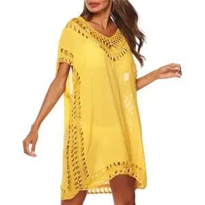 Tunic Beach Dress White Cover Up For Women Black Sarong Pareo Pareos Solid Dresses 2023 Tunica Playa Mujer Swimsuit Cover-up