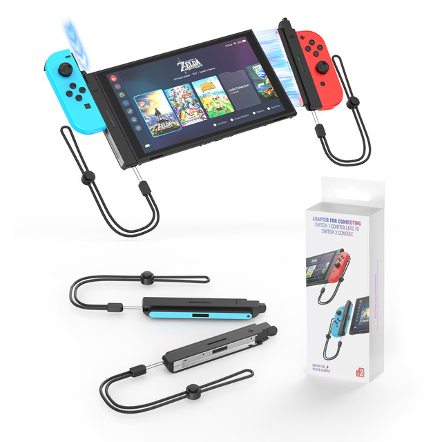 Adapter for Switch Gen 1 Joy-Con Controllers to Switch Gen 2 Console JYS-NS2327B Magnetic Design & Charging Function