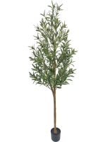 Décoration d'arbre vert artificiel pour la maison, plantes en pot artificielles pour le salon, ornements élégants pour la table à manger