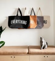 Bolsa de Compras de Lona Ecológica, Duradera y Multiusos, Moderna 2026 - Personalización de Letras y Colores para Regalo/Empaque