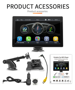 Autoradio portable Lancol B5305 Lecteur MP5 Écran tactile Sans fil Android <span class=keywords><strong>Auto</strong></span> Carplay Bluetooth Carte SD intégrée Haut-parleur intégré - Product Image 5