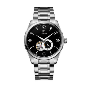 Men's Premium Formal Wristwatch Hollow Skeleton Dial Superior 904L Solid Stainless Steel Timepiece - Product Image 1