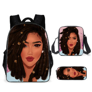 2024 Sommer New Arrival Logo Custom ized 3 Stück Set Rucksack Mädchen Tier Bleistift Fall Kinder Muster Schult aschen für Mädchen - Product Image 5