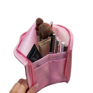 Self Standing <b>Toiletry</b> Bag Large Capacity Multi Functional Portable Travel Cosmetic Organizer Rectangle Shape Standing Type - Product Image 5