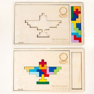 Children Brain Teaser Tangram Early Intelligence Boys and Girls Fun Toy Russian Jigsaw <b>Puzzle</b> - Product Image 4