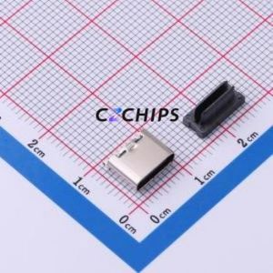 YTC-TC6-465A USB Connector Through hole Component (THT) Connector Type-C Female Through Hole 6P - Product Image 1