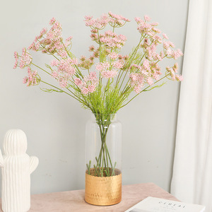 AliExpress Cung cấp 5-đầu ren simulated hoa mềm đồ nội thất nhựa nhân tạo cho phòng khách lối vào trang trí cửa sổ - Product Image 2