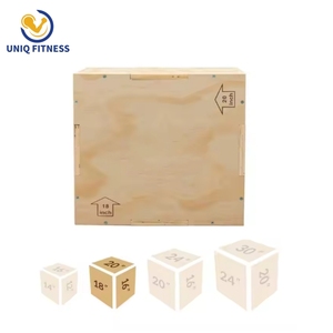 Cajas de madera Plio plyométricas tres en uno <span class=keywords><strong>UNIQ</strong></span> - Product Image 2