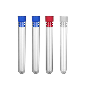 Tube à essai en plastique PP PS, petit tube à essai transparent avec <span class=keywords><strong>bouchon</strong></span> - Product Image 5