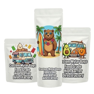 Cali Style Mylar Bags Plastic Smell Proof Custom Printed Candy 3.5g 7g Stand up Pouches Factory Direct Fast Delivery for USA - Product Image 1