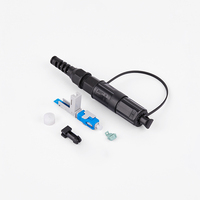 FTTH Optic Fiber Connector Assembly SM/APC SM/UPC SC Quick Connect Waterproof Joint Waterproof Connector