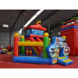 Aufblasbare Struktur Spiel Hund aufblasbare Rutsche aufblasbare Hüpfburg Combo Bounce House mit Rutsche Werbung - Product Image 2