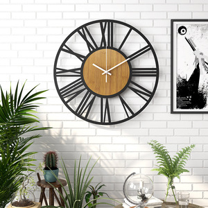 Orologio da Parete Moderno Creativo in Ferro per Soggiorno, Stile Vintage, Display 3D con Lancette, Lusso Leggero, Doppio Strato, Monofacciale - Product Image 5