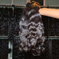 Extensions de cheveux naturels ondulés, 100% cheveux humains, mèches de cheveux naturels ondulés pour femmes