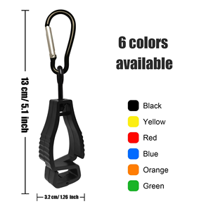Custom Logo Multi Colors Strong Grip Easy to Use Plastic Glove Clip <strong>Holder</strong> for Tool Belts Hard <strong>Hats</strong> Helmet and Construction Work - Product Image 2