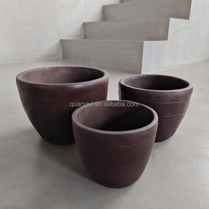 Pots à plantes en béton de haute qualité, pots à fleurs en ciment pour la maison - Product Image 2
