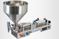 Machine de remplissage semi-automatique haute précision de 1000 ml pour pâtes, idéale pour les conserves, yaourts, confitures, sauces, vinaigres, jus et mayonnaises