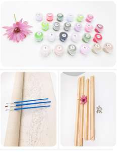 CHENISTORY DZ1082絵画数字Diy大人の美しさとヒョウキャンバスにフレーム付き卸売用 - Product Image 2