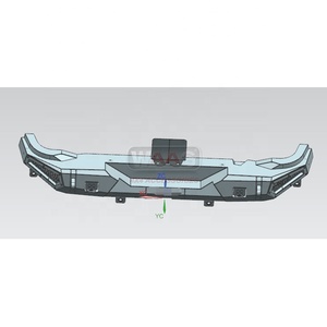 Parachoques trasero de acero para coche, barra de paso de cama trasera negra para <span class=keywords><strong>Ford</strong></span> <span class=keywords><strong>Bronco</strong></span> Raptor <span class=keywords><strong>Wildtrak</strong></span>, accesorios 2022 2023 - Product Image 1