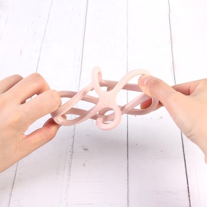 Mordedores de silicona suave directos de fábrica para bebés, juguetes seguros para niños pequeños para masticar, Material de grado alimenticio con forma de bola exprimible - Product Image 1