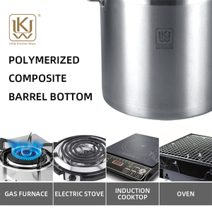 Nồi inox 20L dày 0.8MM, chất lượng thực phẩm, chuyên dụng nhà hàng, thương mại, chuyên nghiệp, chống dính 30CM, kiểu Mỹ - Product Image 3