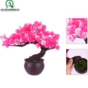 ดอกไม้ประดิษฐ์ประดับดอกไม้สำหรับตกแต่งงานแต่งงานดอกมะลิสีเขียวกระถางในร่มดอกไม้พลาสติก - Product Image 2