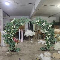 A-1596 gros fête de mariage soie rose arbres à fleurs petit arbre de fausses fleurs arbre floral artificiel pour la décoration de mariage