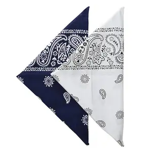 Classic Paisley Bandana 100% Cotton Head kerchief For Party