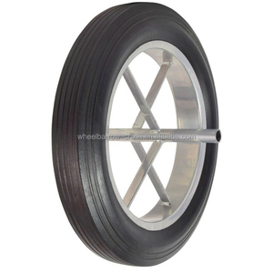 <span class=keywords><strong>Roue</strong></span> pleine 14 pouces 15 pouces <span class=keywords><strong>roue</strong></span> en caoutchouc solide 15 ''pneu de brouette sans plat 4.00-8 <span class=keywords><strong>roue</strong></span> en caoutchouc non gonflée pas plat dur - Product Image 2