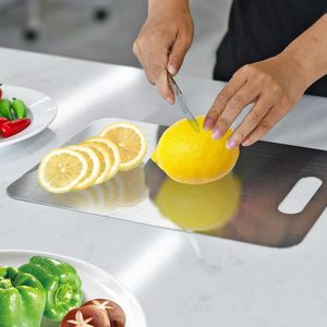 Stainless Steel Double-sided Thickened Chopping <strong>Board</strong> Eco-friendly &amp; Anti-Bacterial Food Cutting <strong>Board</strong> for Wedding Use - Product Image 5