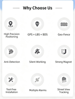 Rastreador GPS AR300 4G, Resistente al Agua, con Soporte Magnético, Batería de Larga Duración, Dispositivo de Rastreo Inalámbrico Compatible con Aplicaciones de PC/Android/iOS