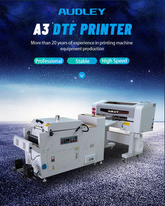Voor Audley A3 Digitale Dtf Printer 30Cm Xp600/I3200 Klein T-Shirt Dtf Machine Poeder Dyer Schudmachine A4 1 Jaar Garantie Pigm - Product Image 3