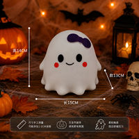 Crazy Fun Ghost Squishy TPR Blanc et Violet avec Nœud Papillon, Coffret Unisexe, 6 ans et plus, CXGS, Fabriqué au Zhejiang