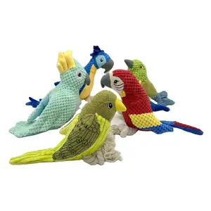 Professional factory pet chew toy good quality interactive stuffed birds shape squeaky pet toy on sale