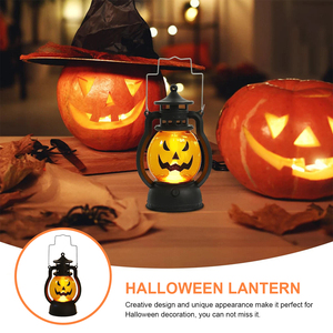 Lámpara Colgante de Calabaza de Halloween para Ambiente Interior, Decoración de Fiesta con Linterna de Calabaza - Product Image 4