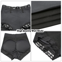 Celana Dalam Pembentuk Tubuh Wanita High Waist dengan Renda, Bantalan Bokong, Pengangkat Pinggul, Penirus, Pengencang Perut