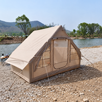 Grande tente de camping gonflable quatre saisons, une chambre, un salon, installation rapide et automatique, >3000mm, imperméable
