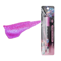 8 couleurs, stylo pinceau à eau métallique, marqueur double couleur pailleté, pointes fines pour calligraphie, marqueur artistique pour lettrage DIY