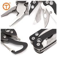 Outil multifonction noir en gros, fabricant d'outils de survie, prix bas, multi-usages, acier inoxydable 2cr, outils multifonctions, pince