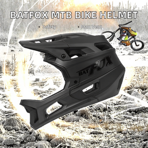 Casco BATFOX de Talla Completa para DIRT MTB/BMX, Certificado CE/CPSC UKCA, Material PC+EPS, Ventilación Máxima, Ajustable, Doble Uso - Product Image 2