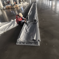 Matériau pour écran de soudage, tissu enduit PVC résistant aux UV avec œillets renforcés