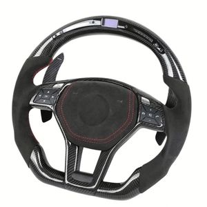 Volante Deportivo Personalizado de Fibra de Carbono y Cuero para <span class=keywords><strong>Mercedes</strong></span> <span class=keywords><strong>Benz</strong></span> W204 W205 W209 W213 S550 C300 Clase <span class=keywords><strong>C</strong></span> E <span class=keywords><strong>Amg</strong></span> E350 Gle <span class=keywords><strong>450</strong></span> - Product Image 6